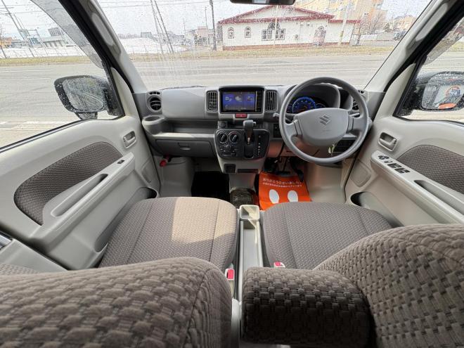 エブリィEVERY 4WD JOIN TURBO　寒冷地仕様 　リアヒーター　TURBO フォグランプ　フルセグナビBluetooth　ETC　AUTOライト　　バイザー　スタットレス　エンジンオイル交換　　ATF交換 4WD 660 ５Dr