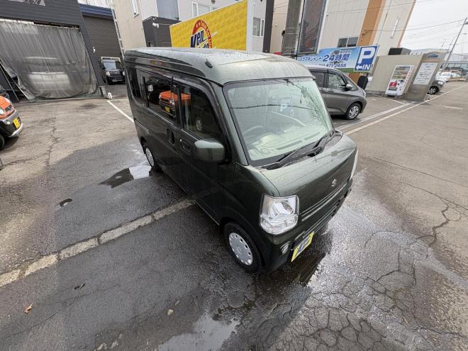 エブリィEVERY 4WD JOIN TURBO　寒冷地仕様 　リアヒーター　TURBO フォグランプ　フルセグナビBluetooth　ETC　AUTOライト　　バイザー　スタットレス　エンジンオイル交換　　ATF交換 4WD 660 ５Dr