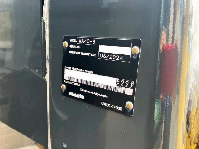ホイールローダコマツ　未使用　WA40-8　ワンタッチバケツ　建機