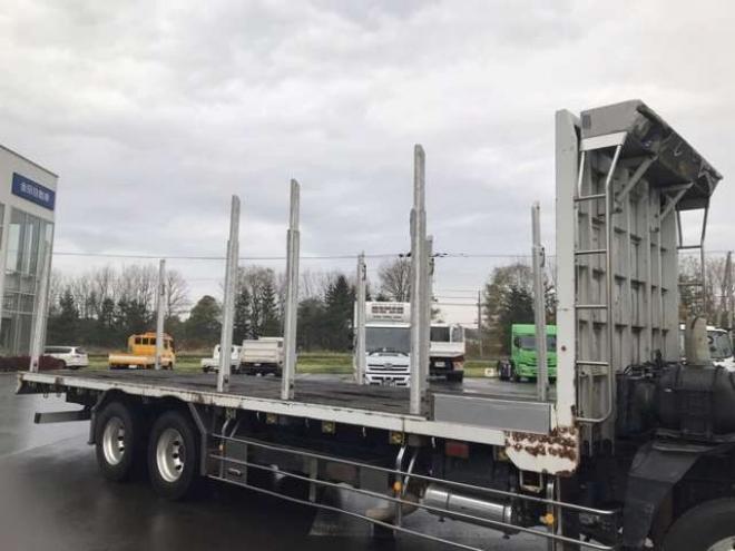 スーパーグレート平ボディ　原木運搬車　QPG-FV60VZ　 2WD 12800