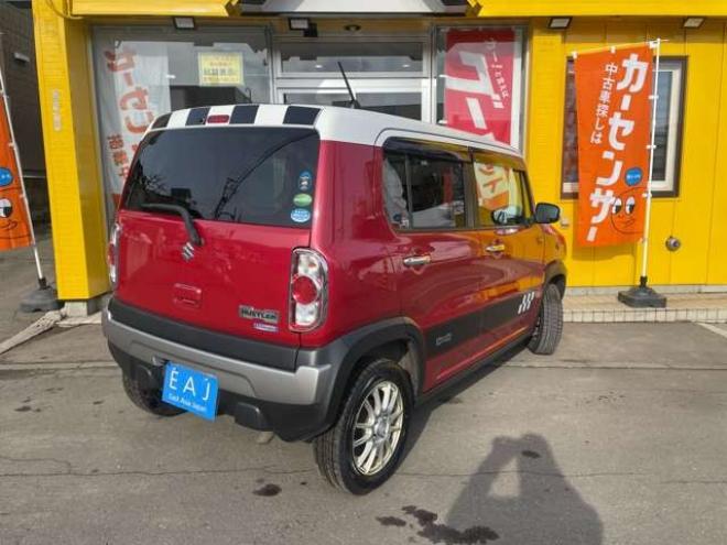 ハスラーJスタイルIIターボ 4WD　1年走行距離無制限保証付/Bluetooth/ナビ・フルセグTV/バックカメラ/前席シートヒーター/ハーフレザーシート/LEDフォグライト/HIDヘッドライト/ホワイトルーフ/特別仕様車/車検整備2年付き/法定整備/修復歴無 660