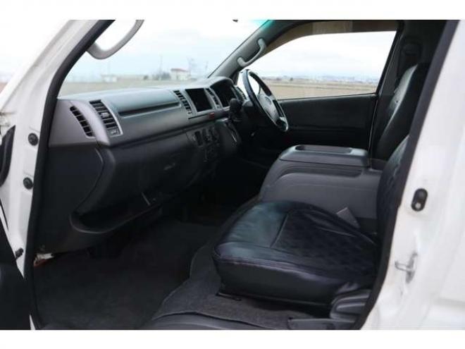 ハイエースバン2.5 スーパーGL ロング ディーゼルターボ 4WD　検1年　ツインバッテリー　黒シートカバー 2500