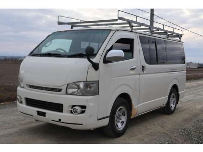 ハイエースバン2.5 スーパーGL ロング ディーゼルターボ 4WD　検1年　ツインバッテリー　黒シートカバー 2500