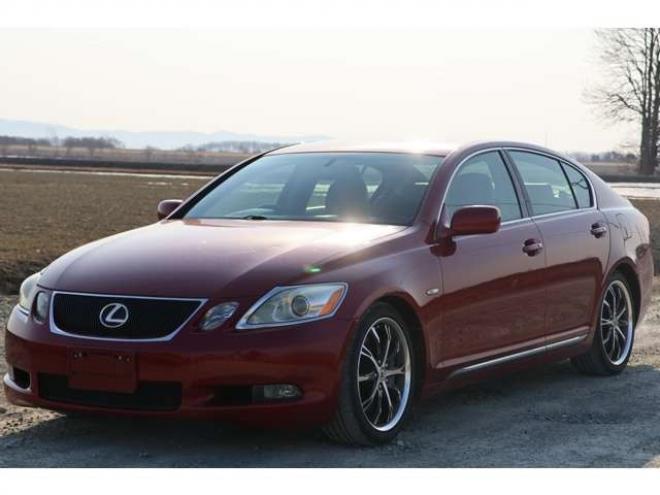 レクサスGS 350 4WD　検二年　3R1レッドカラーバックモニター　クルコン　エンスタ　フルセグ　社外マフラー　ローダウン　ETC 本革シートカバー　社外ホイール　自社　ローンカノウ 3500