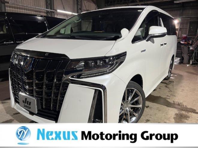 アルファードハイブリッド 2.5 SR Cパッケージ E-Four 4WD　3眼LED・純正ナビ・リアモニター・パワーバックドア・社外19AW・夏冬タイヤ付・1500W給電・ベンチレーターシート・アダプティブクルーズコントロール・ステアリングヒーター・検令和9年6月・本州仕入車両 2500