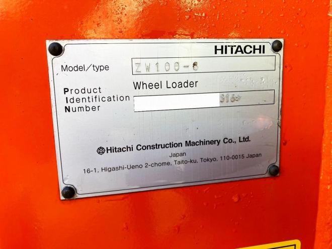 ホイールローダ日立　中古　ZW100-6　建機