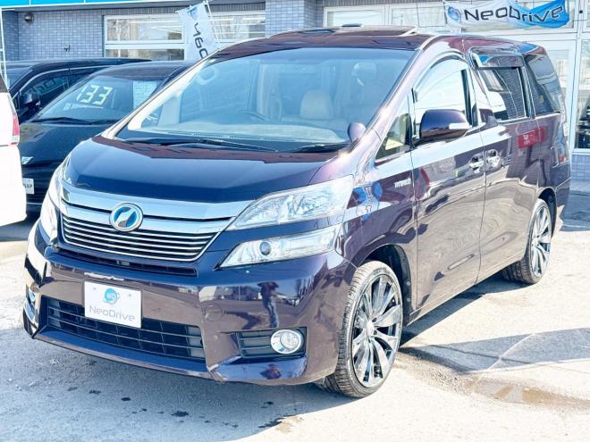 ヴェルファイアハイブリッド2.4X 4WD　ローンが不安な方＜優遇ローン＞　本州仕入　サンルーフ　社外20AW　両側パワスラ 4WD 2400 5Dr