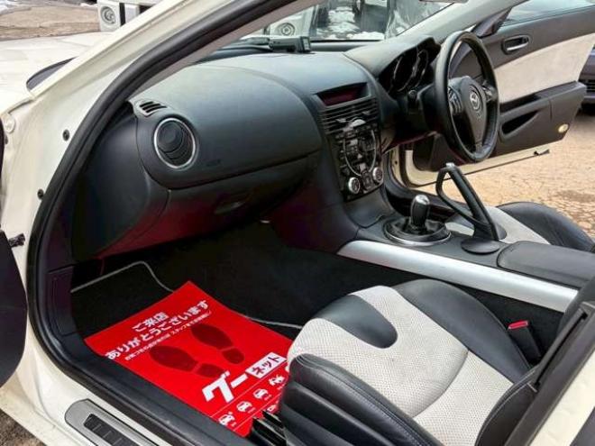 RX-8ロータリーエンジン40周年記念車　200台限定者　6速MT　マツダスピード　ETC　マフラーフジツボ　エンジンオーバーホール済　パワステ　パワーウィンドウ　社外アルミホイール　ABS　エアコン　盗難防止装置　電動シート 2WD 1300