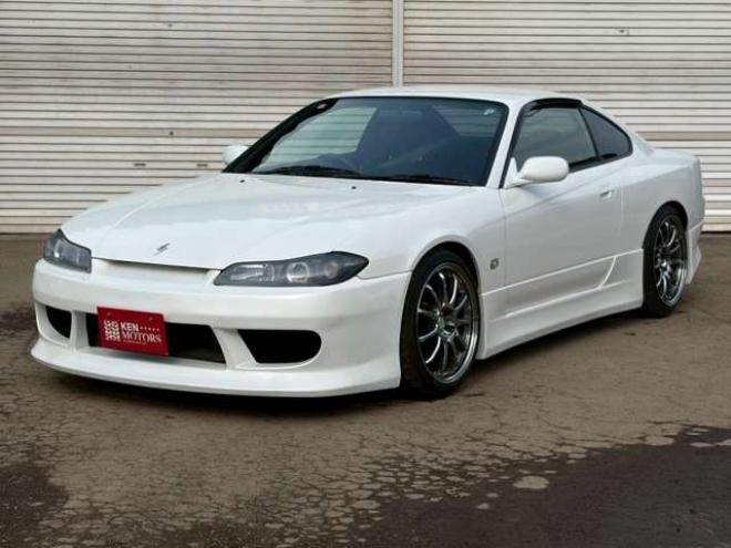 シルビア2.0 オーテックバージョン　6速MT　社外ハンドル　社外アルミホイール　社外エアロ　社外マフラー　パワステ　パワーウィンドウ　社外ナビ　エアコン　革シート 2WD 2000