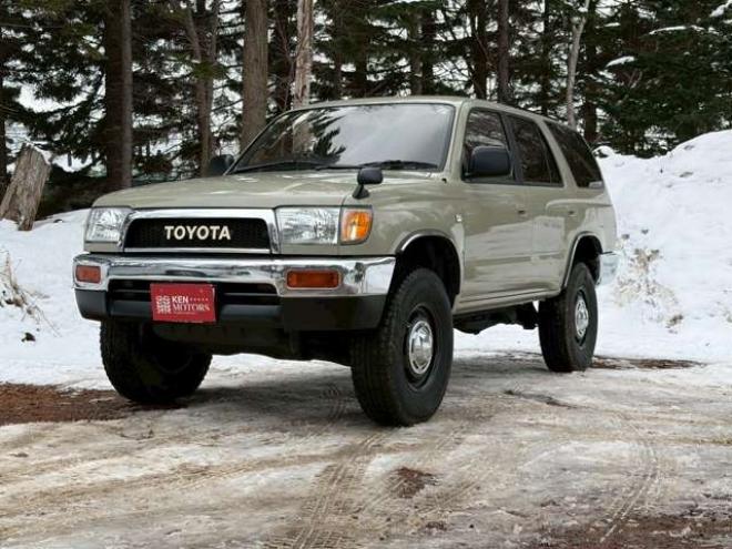 ハイラックスサーフ3.0 SSR-G ワイドボディ ディーゼルターボ 4WD　リフトアップ　全塗装済ベージュ　アルミホイール　メッキバンパー　サンルーフ　ETC　パワステ　パワーウィンドウ　ABS　キーレスエントリー　エアコン　寒冷地仕様 3000