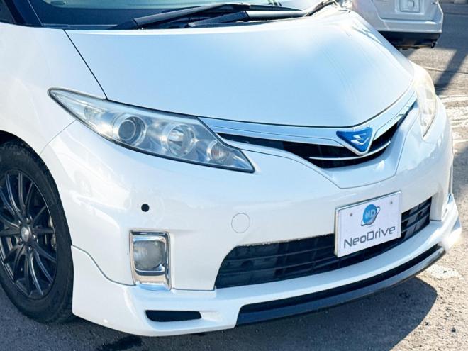 エスティマハイブリッドハイブリッド2.4X 4WD　ローンが不安な方＜優遇ローン＞　本州仕入　寒冷地仕様 フルエアロ　社外ナビ 4WD 2400 5Dr