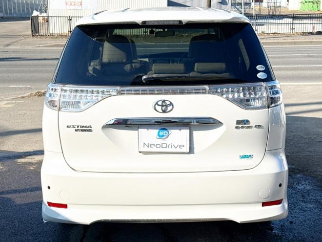 エスティマハイブリッドハイブリッド2.4X 4WD　ローンが不安な方＜優遇ローン＞　本州仕入　寒冷地仕様 フルエアロ　社外ナビ 4WD 2400 5Dr