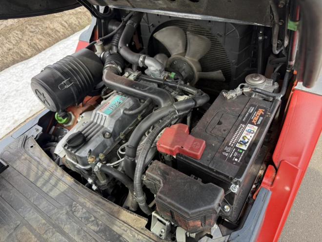 フォークリフトトヨタ 02-8FD25 2.5トン ディーゼル ヒンジ付き ダブルタイヤ