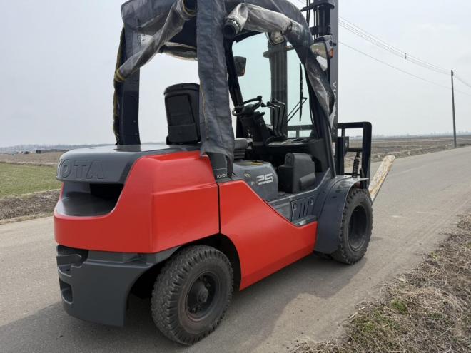 フォークリフトトヨタ 02-8FD25 2.5トン ディーゼル ヒンジ付き ダブルタイヤ