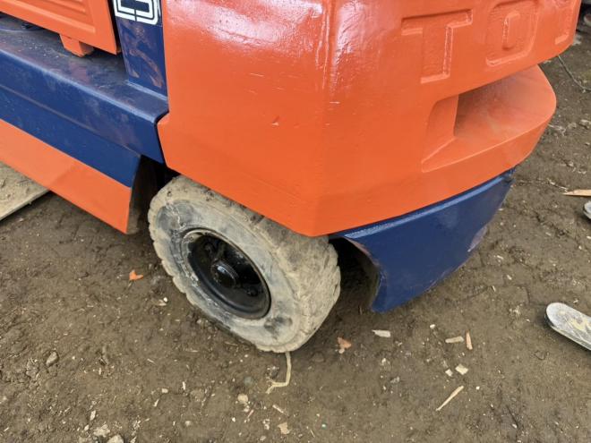 フォークリフト全塗装済！トヨタ 3FGL25 2.5トン ガソリン 