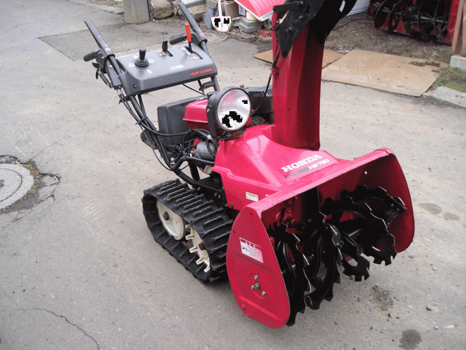 除雪機ホンダ　７馬力除雪機　ＨＳ－760　オーガ上下ハンド式　２段シューター　整備済み　即使用可