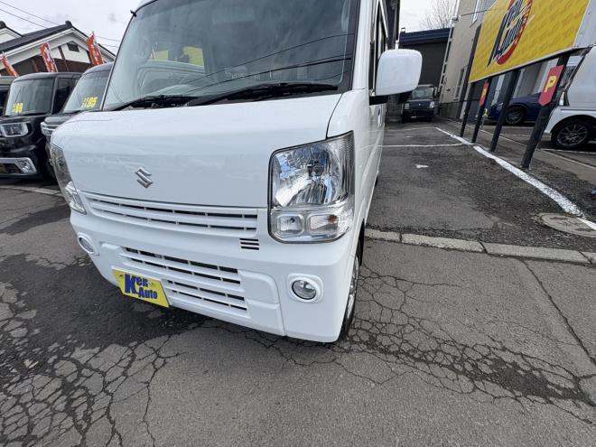 エブリィEVERY VAN 4WD JION TURBO寒冷地仕様　リアヒーター　本州仕入　フォグランプ　DVDプレイヤー　バイザー　アルミ　エンジンオイル交換　スタットレス付　全磨き済み 4WD 660 ５Dr