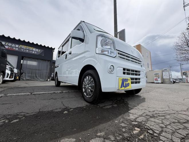 エブリィEVERY VAN 4WD JION TURBO寒冷地仕様　リアヒーター　本州仕入　フォグランプ　DVDプレイヤー　バイザー　アルミ　エンジンオイル交換　スタットレス付　全磨き済み 4WD 660 ５Dr