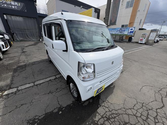 エブリィEVERY VAN 4WD JION TURBO寒冷地仕様　リアヒーター　本州仕入　フォグランプ　DVDプレイヤー　バイザー　アルミ　エンジンオイル交換　スタットレス付　全磨き済み 4WD 660 ５Dr