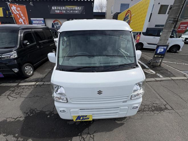 エブリィEVERY VAN 4WD JION TURBO寒冷地仕様　リアヒーター　本州仕入　フォグランプ　DVDプレイヤー　バイザー　アルミ　エンジンオイル交換　スタットレス付　全磨き済み 4WD 660 ５Dr