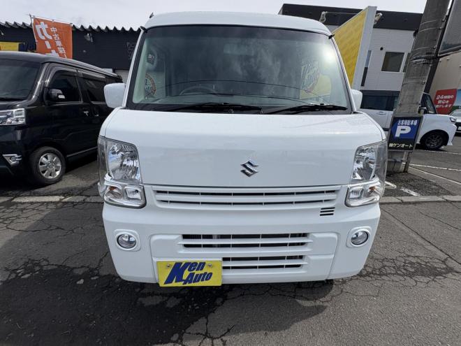 エブリィEVERY VAN 4WD JION TURBO寒冷地仕様　リアヒーター　本州仕入　フォグランプ　DVDプレイヤー　バイザー　アルミ　エンジンオイル交換　スタットレス付　全磨き済み 4WD 660 ５Dr