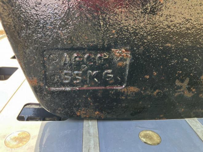 農機補助部品マッセイファガソン　中古　トラクターウェイト55kg×10枚　農機具