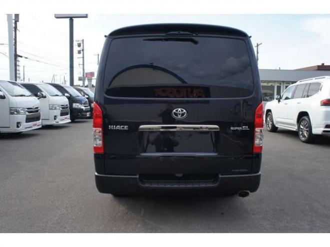 ハイエースバン2.8 スーパーGL ダークプライムII ロングボディ ディーゼルターボ 4WD　415COBRA　クリーンルック3Fスポ&BY2ボンネット&ステージ2ルーフスポ&バッドラッカーIII17インチAW&フラットベッドキット　ヨコハマPARADA17インチ　デジタルインナー　パノラマモニター　両側パワースライドドア 2800