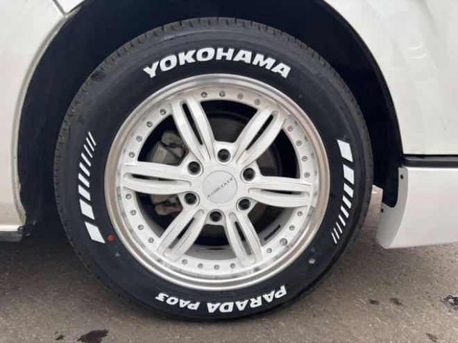 レジアスエース2.8 スーパーGL ダークプライムII ロングボディ ディーゼルターボ 4WD　415COBRA　クリーンルック3フロントスポイラー　ステージ2ルーフスポイラー　バッドラッカーIII17インチAW　ヨコハマPARADA215/60R17　両側パワースライドドア　ETC 2800