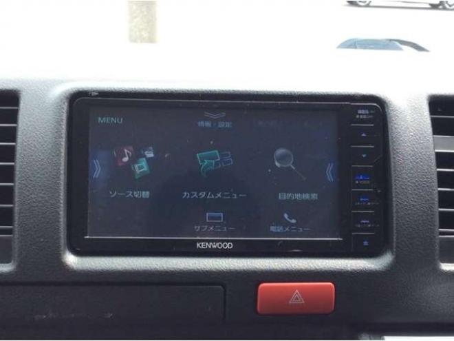 ハイエースバン2.8 DX ロング GLパッケージ ディーゼルターボ 4WD　キーレス　両側スライドドア　フロントフォグランプ　衝突被害軽減システム　車線逸脱防止　横滑り防止装置　パワーヒート　オートマチックハイビーム　バックカメラ　メモリナビ　フルセグTV　　電動格納ミラー 2800