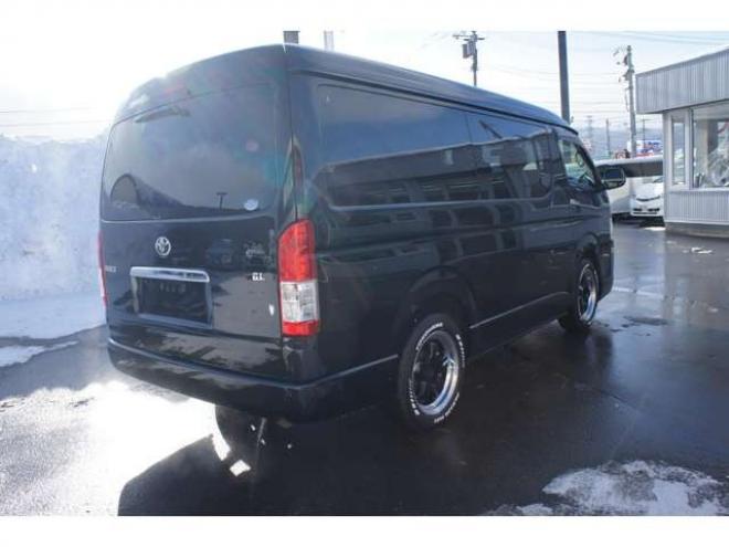 ハイエース2.7 GL ロング ミドルルーフ 4WD　社外メモリーナビTV　バックカメラ　ワークエクストラップ17インチアルミ　415コブラフロントスポイラー　パワースライドドア　LEDヘッドライト　Wエアバック　スマートキー　AC100V 2700