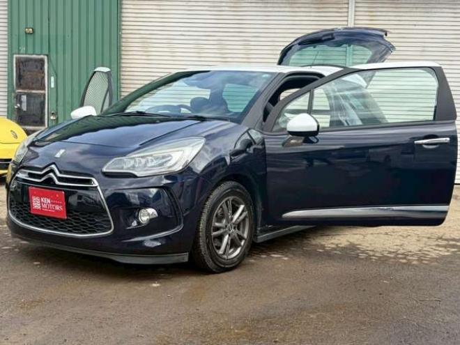 シトロエンDS3 シック　ETC　エアコン・クーラー　パワステ　パワーウィンドウ　キーレス　ABS 運転席エアバッグ　助手席エアバッグ　サイドエアバッグ　横滑り防止装置　社外ナビ　MTモード付 正規輸入車 2WD 1200