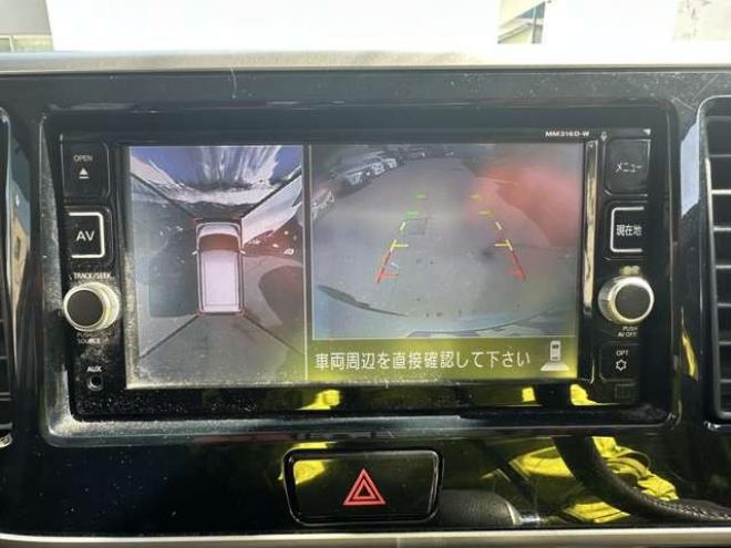 デイズルークスハイウェイスター Xターボ 4WD　片側パワースライドドア　Bluetooth　アイドリングストップ　横滑り防止　衝突軽減ブレーキ　シートヒーター　ナビ　地デジ　アラウンドビューモニター　バックモニター　純正アルミホイール夏　プッシュスタート 660