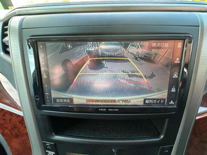 ヴェルファイア2.4 Z プラチナセレクション 4WD　両側パワースライドドア　HDDナビ　フルセグTV　バックモニター　プッシュスタート　横滑り防止装置　コーナーセンサー　パワーバックドア　純正アルミホイール　純正エンンジンスターター 2400