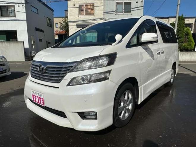 ヴェルファイア2.4 Z プラチナセレクション 4WD　両側パワースライドドア　HDDナビ　フルセグTV　バックモニター　プッシュスタート　横滑り防止装置　コーナーセンサー　パワーバックドア　純正アルミホイール　純正エンンジンスターター 2400