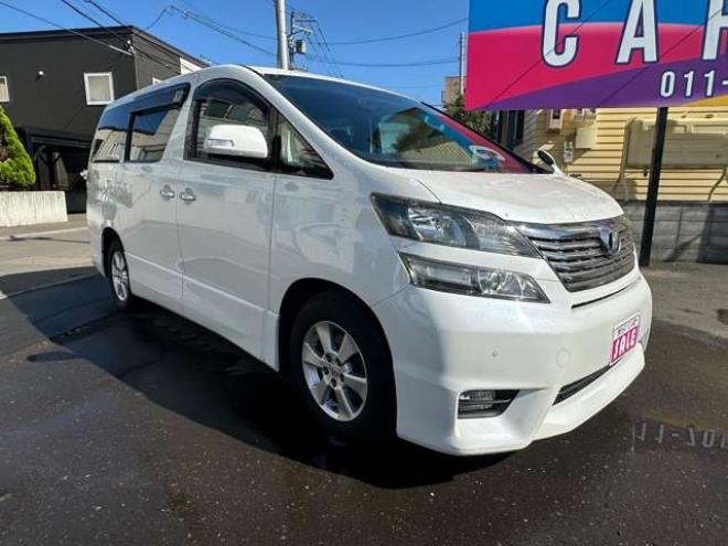 ヴェルファイア2.4 Z プラチナセレクション 4WD　両側パワースライドドア　HDDナビ　フルセグTV　バックモニター　プッシュスタート　横滑り防止装置　コーナーセンサー　パワーバックドア　純正アルミホイール　純正エンンジンスターター 2400