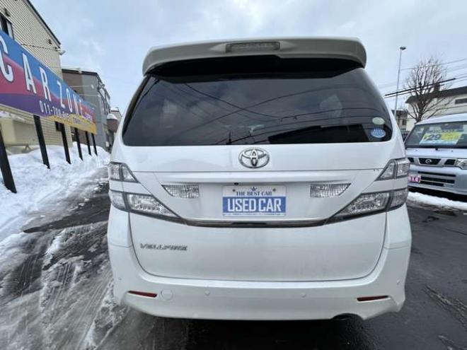 ヴェルファイア2.4 Z 4WD　片側パワースライドドア　Bluetooth　横滑り防止装置　コーナーセンサー　プッシュスタート　ビルトインETC　HDDナビ　ワンセグTV　バックモニター　社外18インチホイール夏 2400