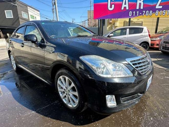 クラウンロイヤル 2.5 ロイヤルサルーン i-Four ナビパッケージ 4WD　純正HDDナビ　寒冷地仕様　地デジ　ビルトインETC　プッシュスタート　パワーシート　バックモニター　社外アルミホイール夏　純正アルミホイール冬　インテリジェントキー　横滑り防止装置 2500