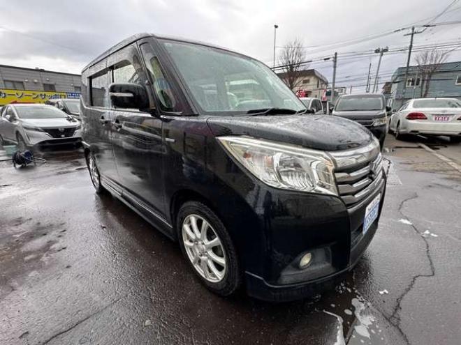 ソリオ1.2 ハイブリッド MZ 4WD　両側パワースライドドア　SDナビ　Bluetooth　地デジ　アイドリングストップ　横滑り防止装置　前席シートヒーター　インテリキー　社外アルミホイール冬　純正アルミホイール夏 1200