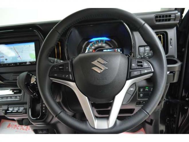 ハスラーハイブリッド Xターボ 4WD　ワンオーナー車ハイブリッド4WDターボセーフティサポート搭載パドルシフト7インチワイドナビTVバックカメラアダプティブクルーズコントロールLEDライトREALSPEEDグリルバンパー&テールランプガーニッシュ 660