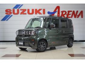 スペーシア　ギア ハイブリッド XZ 4WD　ワンオーナー車ハイブリッド4WDセーフティサポート両側オートスライドドア8インチナビTVアダプティブクルーズコントロールステアリングヒーターLEDオットマンヘッドアップディスプレイ 660