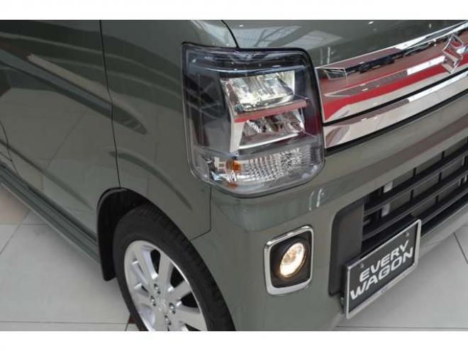 エブリィワゴン PZターボスペシャル ハイルーフ 4WD　届出済未使用車4WDターボハイルーフセーフティサポート搭載アイドリングストップ純正バックカメラ付ディスプレイオーディオ両側オートスライドドアオートステップリアパーキングセンサーハイビームアシストLED 660