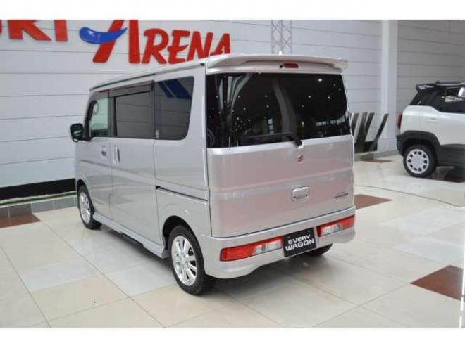 エブリィワゴン PZターボスペシャル 4WD　ワンオーナー車4WDターボセーフティサポート搭載アイドリングストップ横滑り防止装置7インチナビTV両側オートスライドドアオートステップETCハイビームアシストLEDウッドコンビハンドルアイドリングストップ 660