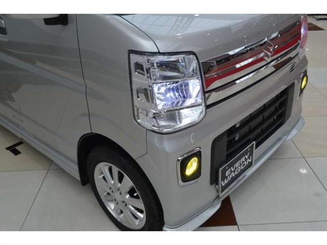 エブリィワゴン PZターボスペシャル 4WD　ワンオーナー車4WDターボセーフティサポート搭載アイドリングストップ横滑り防止装置7インチナビTV両側オートスライドドアオートステップETCハイビームアシストLEDウッドコンビハンドルアイドリングストップ 660