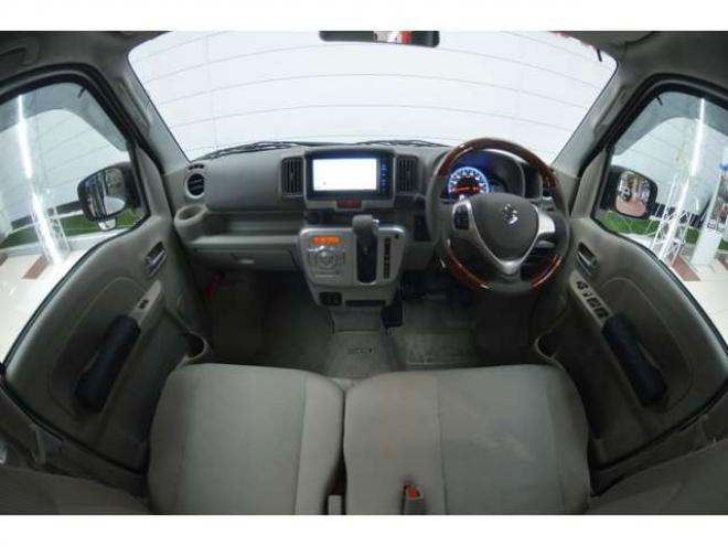 エブリィワゴン PZターボスペシャル 4WD　ワンオーナー車4WDターボセーフティサポート搭載アイドリングストップ横滑り防止装置7インチナビTV両側オートスライドドアオートステップETCハイビームアシストLEDウッドコンビハンドルアイドリングストップ 660