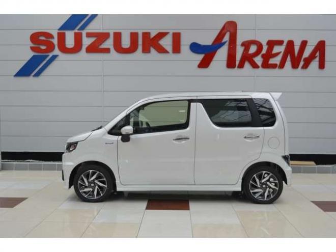 ワゴンRカスタムZ ハイブリッド ZT 4WD　ワンオーナー車ハイブリッド4WDターボセーフティサポート搭載パドルシフト全方位モニターカメラパッケージアイドリングストップLEDアダプティブクルーズコントロールヘッドアップディスプレイ 660