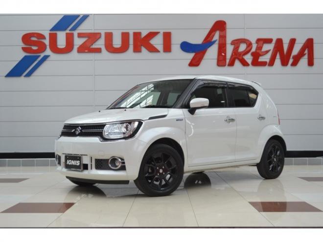 イグニス1.2 ハイブリッド MZ 4WD　ワンオーナー車ハイブリッド4WDセーフティサポート搭載アイドリングストップパドルシフト8インチナビTVバックカメラハイビームアシストLEDクルーズコントロールルーフエンドスポイラー 1200