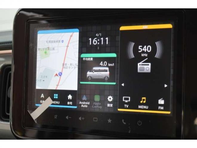 ワゴンRスマイルハイブリッド X 4WD　ハイブリッド4WDセーフティサポート搭載スズキコネクト対応通信機装着車アイドリングストップ両側オートスライドドア全方位モニター付9インチナビTVバックカメラアダプティブクルーズコントロールLEDライト 登録済未使用車 660