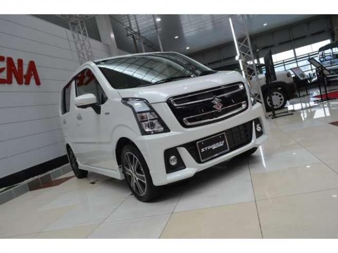 ワゴンRスティングレー ハイブリッド T 4WD　ワンオーナー車ハイブリッド4WDターボセーフティサポート搭載アイドリングストップパドルシフトLEDライトアダプティブクルーズコントロール横滑り防止装置ヘッドアップディスプレイ 660