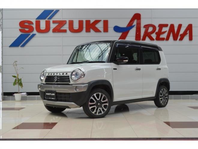 ハスラーJスタイルIII 4WD　ワンオーナー車Sエネチャージ4WDセーフティサポート搭載アイドリングストップ横滑り防止装置7インチワイドナビTVハーフレザーシートヒーターLEDライト 660