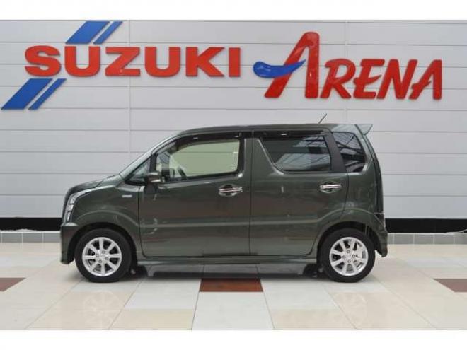 ワゴンRスティングレー ハイブリッド X 4WD　ワンオーナー車ハイブリッド4WDセーフティサポート搭載アイドリングストップ全方位モニター8インチナビTVハイビームアシスト付LEDライトETC横滑り防止装置ヘッドアップディスプレイ 660